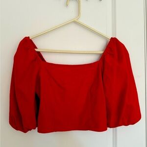 Like new beautiful deep red top from Mi Ami